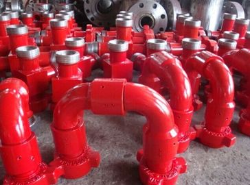 Red High Pressure Tube Fittings , 2&quot; X Fig 1502 Pipe Swivel Joint Long Radius