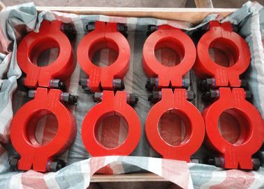 Red Wellhead Fittings No.5 Hub Clamp Connector For Safety Connection